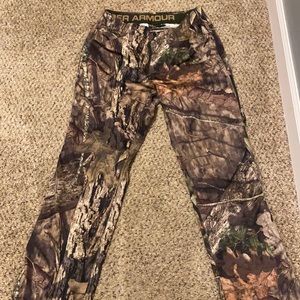 UA Hunt pants. Quick drying, flex material, performs as well now as they did new